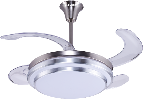 Morpheus Ceiling Fan White & Silver - Ceiling Fan Clipart (603x518), Png Download