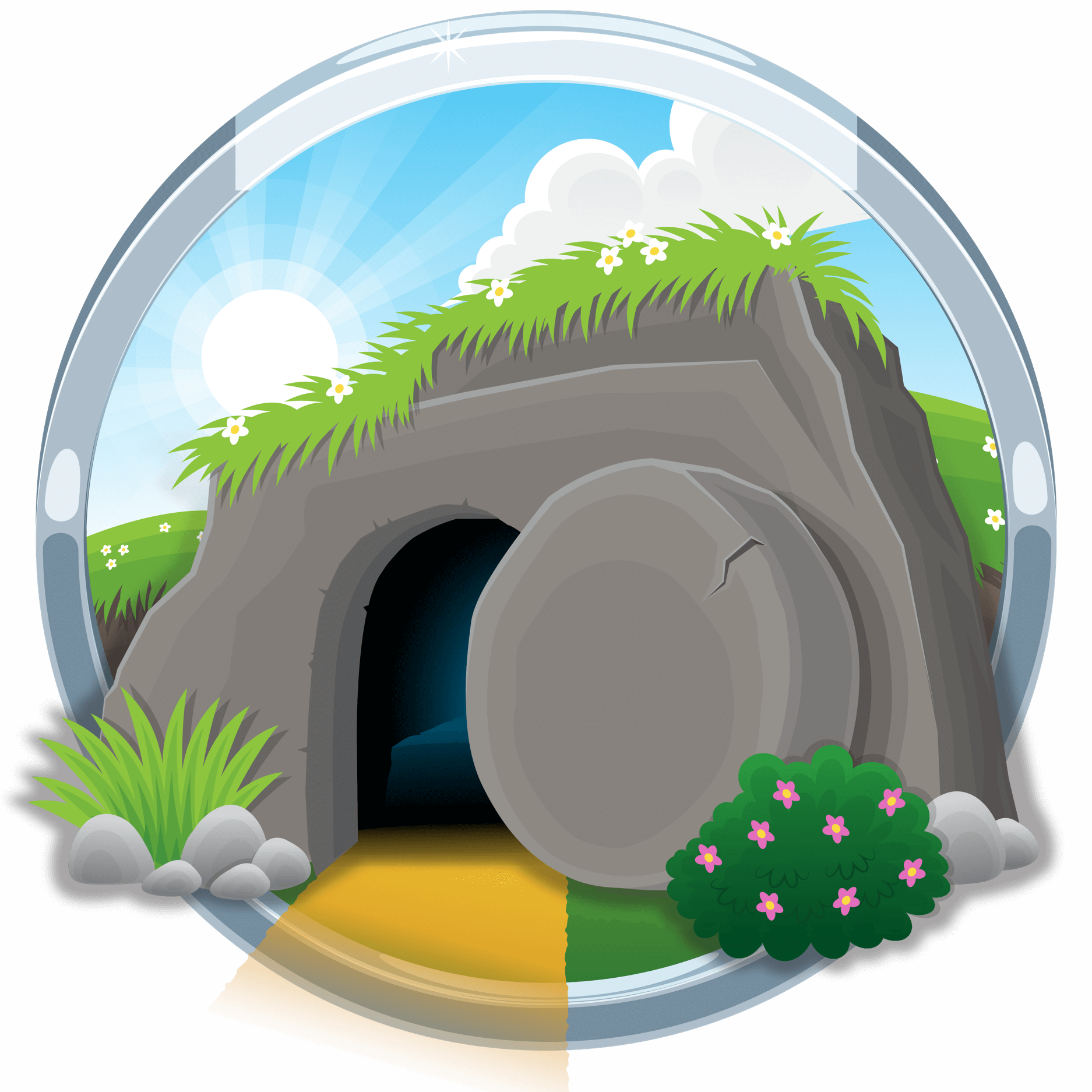 The Empty Tomb - Children Empty Tomb Clipart (1874x1874), Png Download