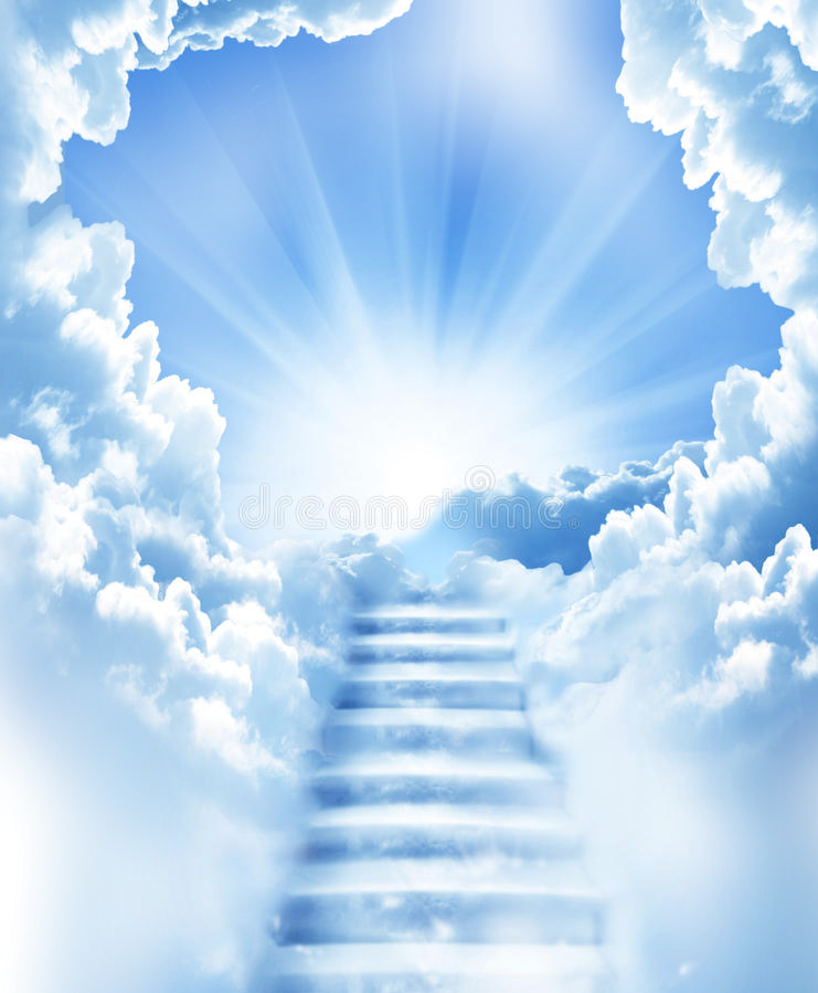 Download #ceu #sky #nuvens #escada #escadaria #clouds #sol #sun - God
