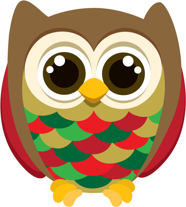 Christmas Clipart, Christmas Owls, Christmas Images, - Christmas Owl Png Transparent Png (807x900), Png Download