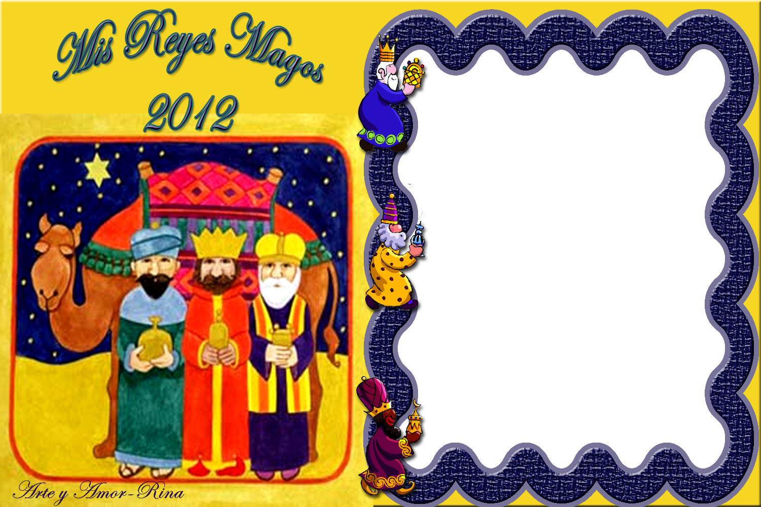 Frases E Imagenes De Los Reyes Magos Auto Design Tech - Marcos De Dia De Reyes Clipart (1500x1000), Png Download