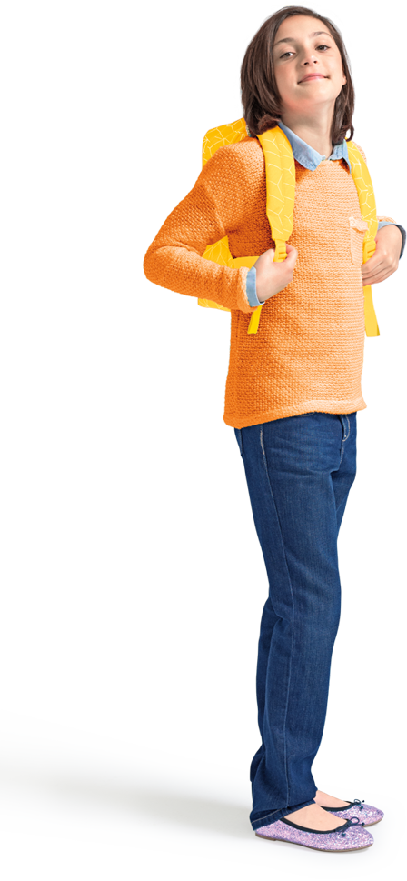 Kid Standing Transparent Clipart (448x969), Png Download