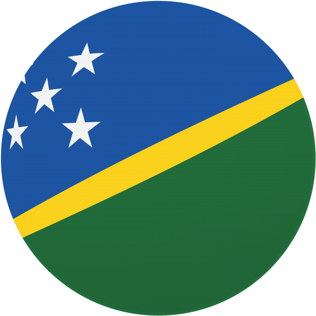 Solomon Island Round Flag - Circle Clipart (866x650), Png Download