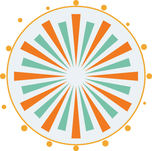 Red White And Blue Burst Clipart (614x608), Png Download