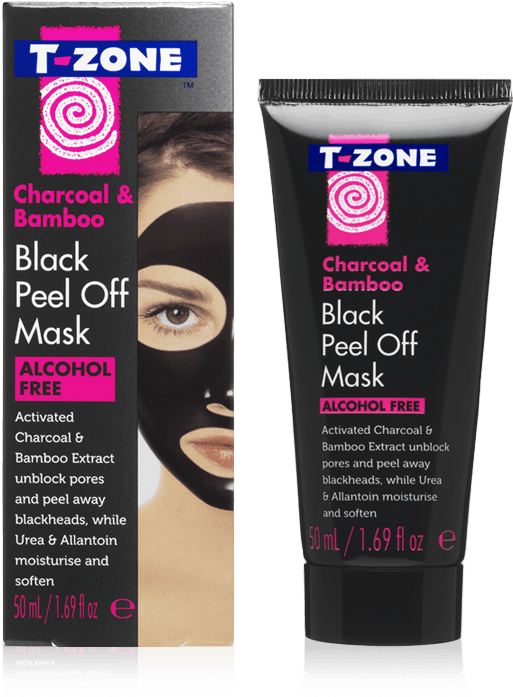 Black Peel Off Mask - T Zone Black Peel Off Mask Clipart (558x733), Png Download