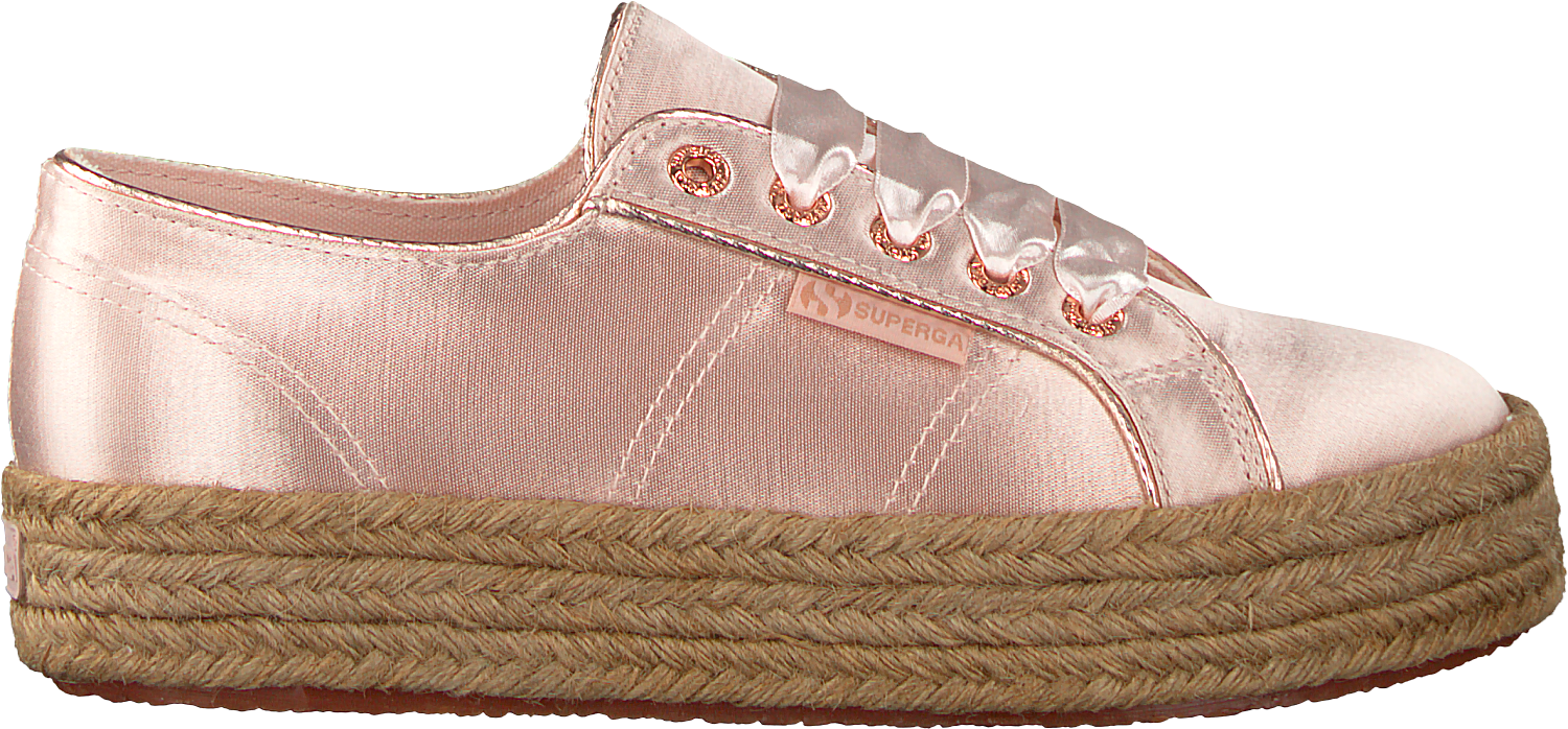 Pink Superga Espadrilles Superga S00c4wo Womens Lace - Outdoor Shoe Clipart (1500x712), Png Download