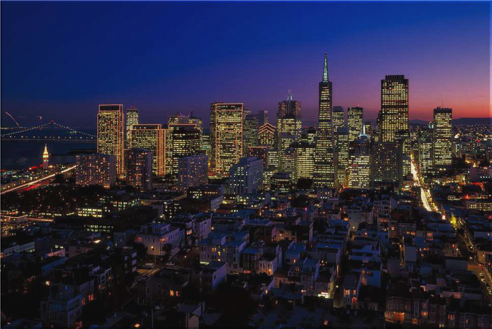 City Lights - Urban City California Clipart (2000x2000), Png Download