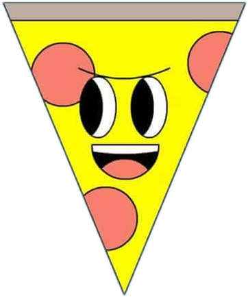 Pizza Pizzas Tumblr Comida Food Kawaii Clipart (362x433), Png Download