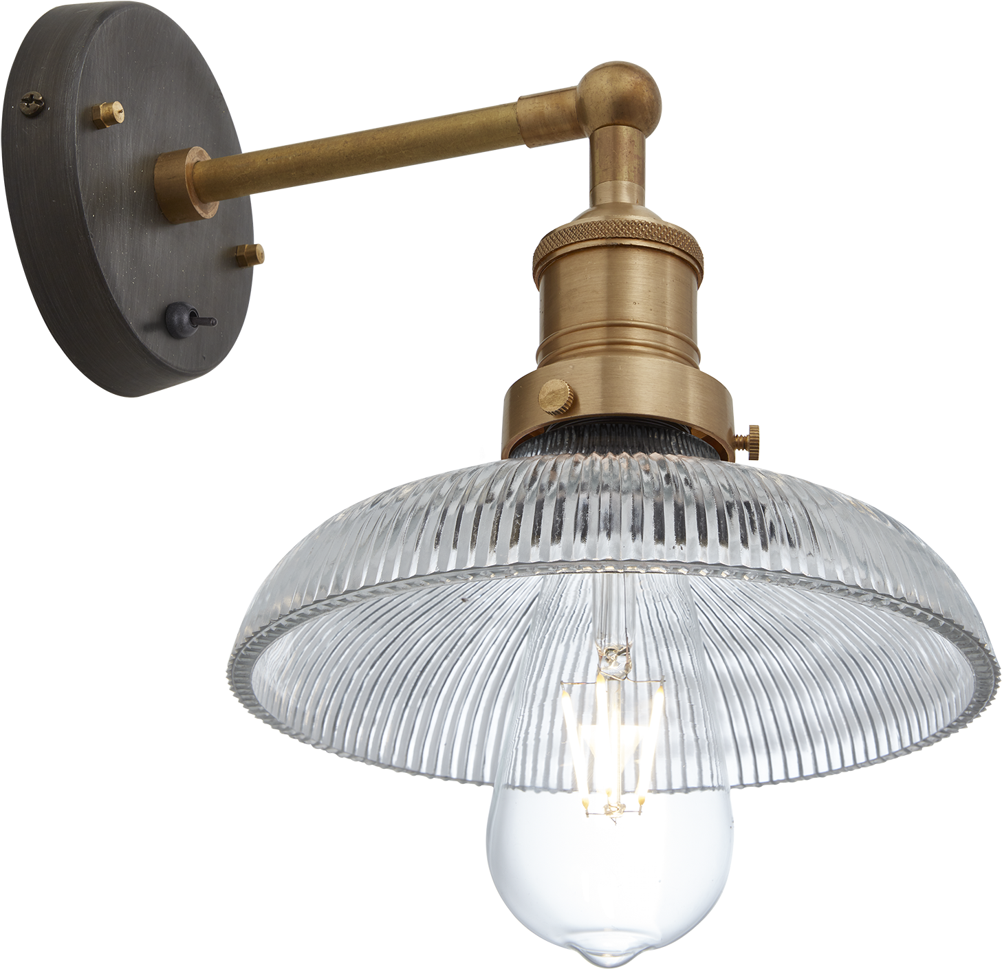 Brooklyn Glass Dome Wall Light - Sconce Clipart (2048x2048), Png Download