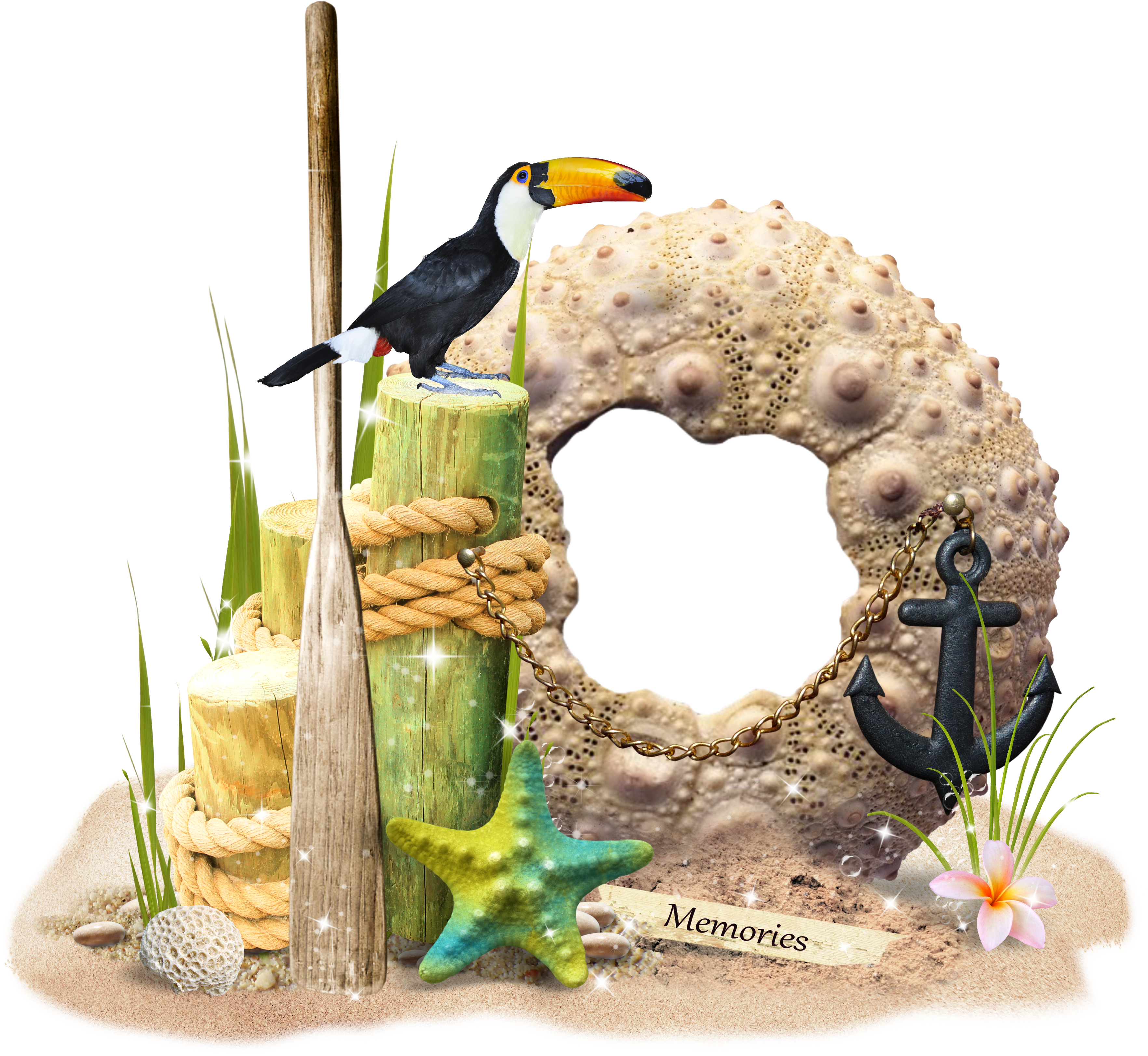 Memories Png Image - Детские Рамки Для Фото Морские Clipart (3560x3273), Png Download