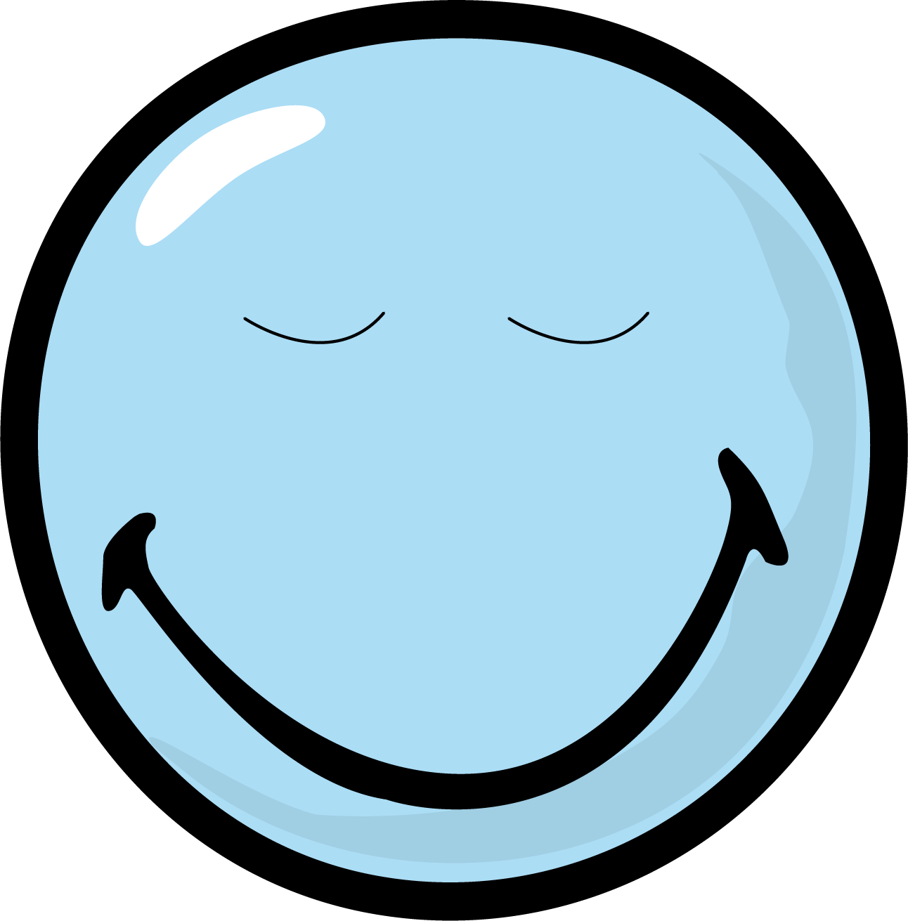 Smiley Clipart Listening - Ok Clipart Faces - Png Download (1292x1311), Png Download