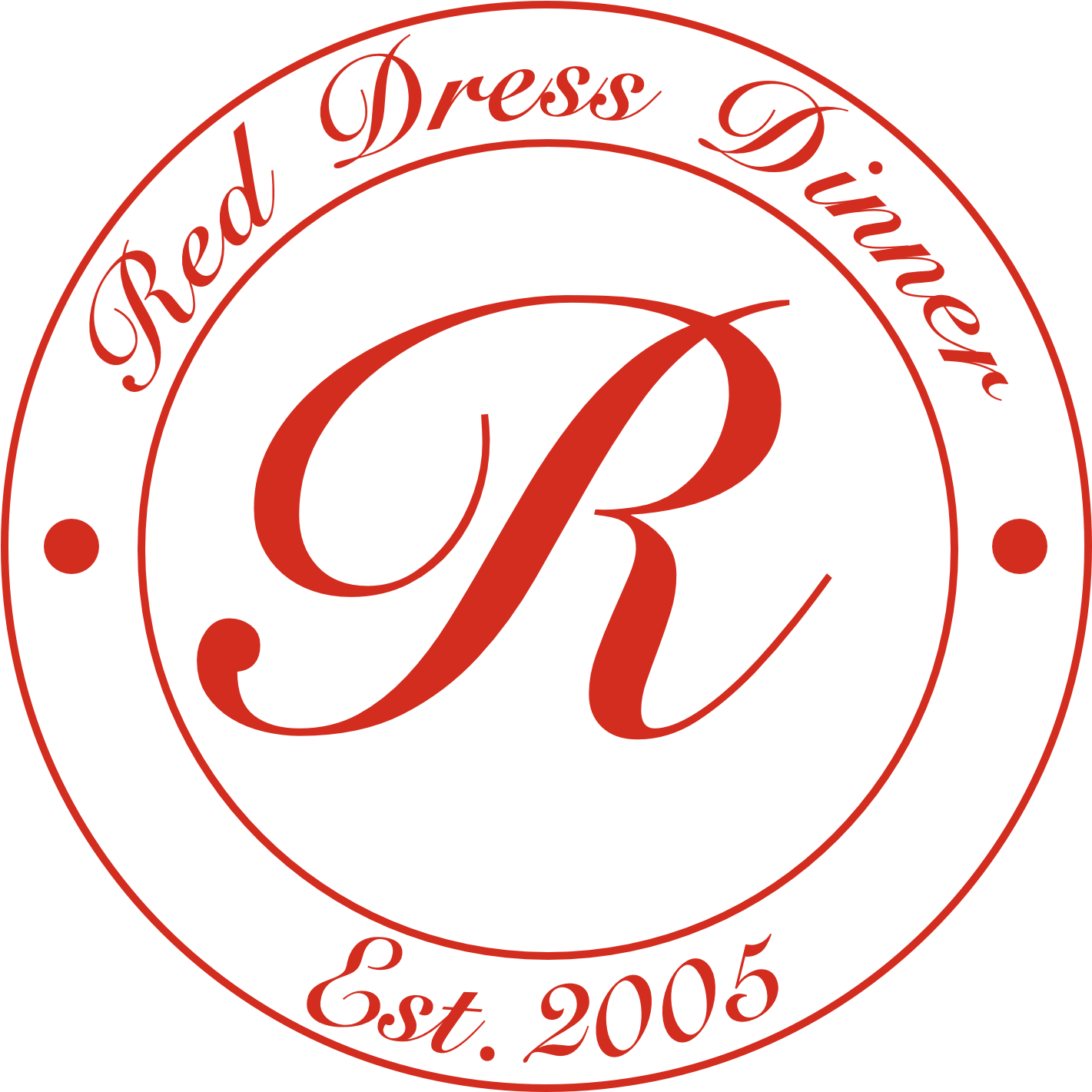 Red Dress Dinner - Circle Clipart (1800x1800), Png Download