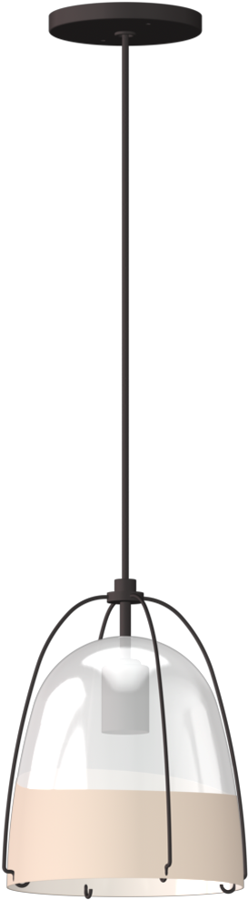 Haleigh Wire Dome Rod Pendant - Lampshade Clipart (936x990), Png Download