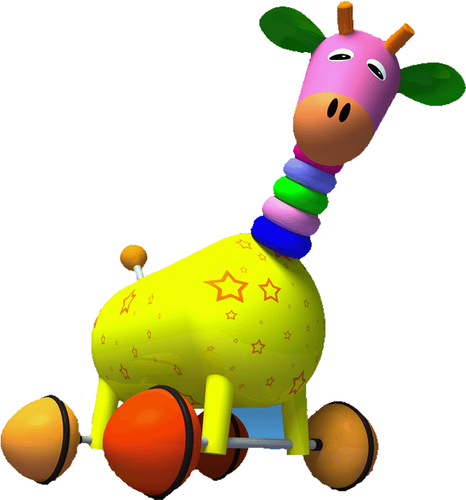 Com/png/giraffe On Wheel - Toy Png Clipart (1000x824), Png Download