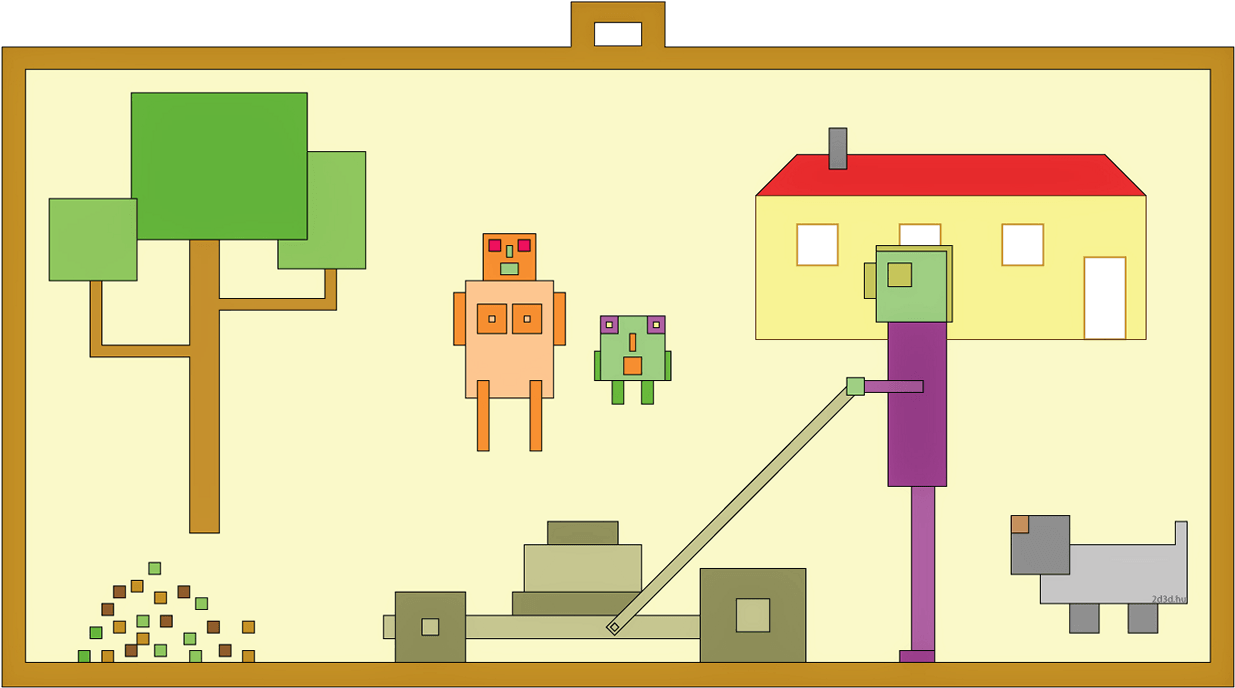 Cube Family - House Clipart (1254x696), Png Download