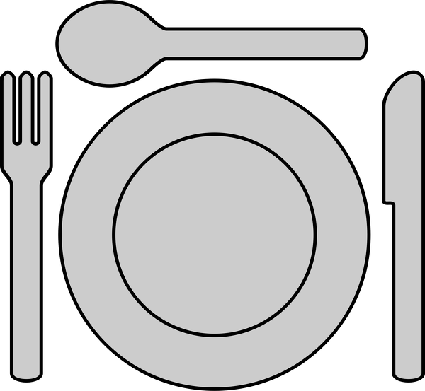 Transparent Place Setting Clipart - Png Download (600x553), Png Download