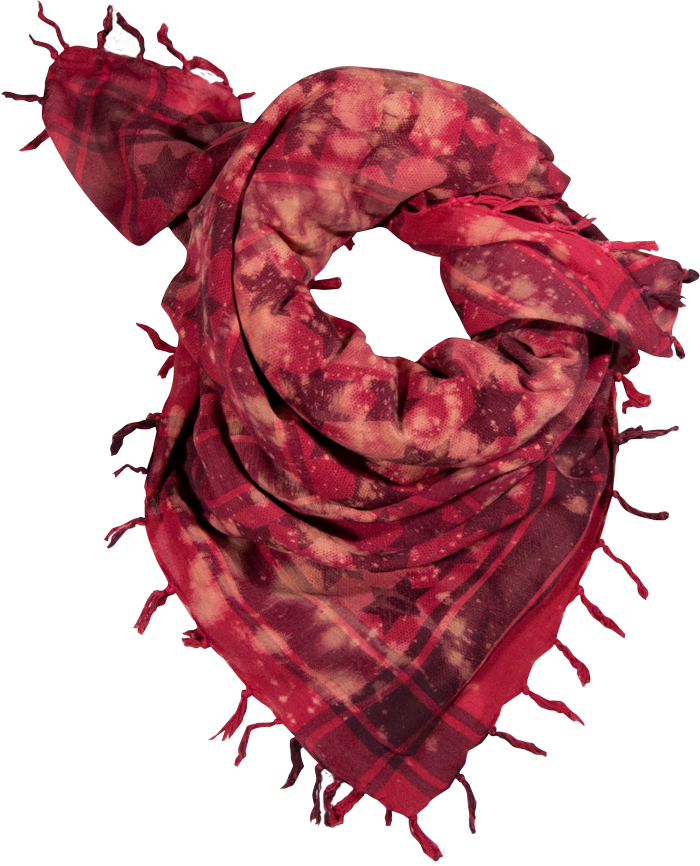 Red Starburst Kef - Scarf Clipart (700x866), Png Download