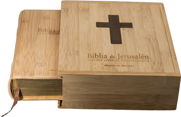 Biblia De Jerusalén Edición Especial Numerada Caja - Funda De Madera Para Biblia Clipart (617x546), Png Download