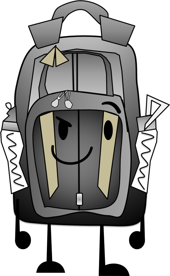 Backpack Clipart Png - Anthropomorphic Insanity Backpack Transparent Png (577x938), Png Download