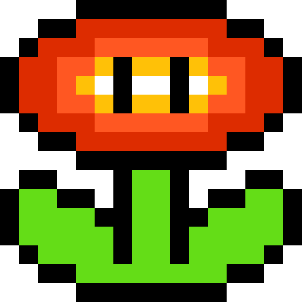 Fire Flower [1] - 8 Bit Mario Fire Flower Clipart (1188x1188), Png Download