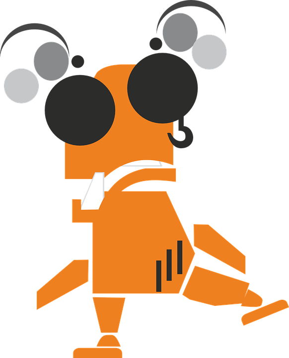 Figure Alien Robot Funny Orange Monster - Clipart Of Strange - Png Download (582x720), Png Download