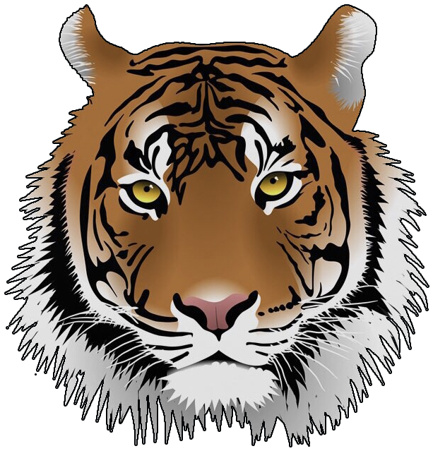 School Logo Image - Transparent Tiger Face Clipart - Png Download (698x698), Png Download