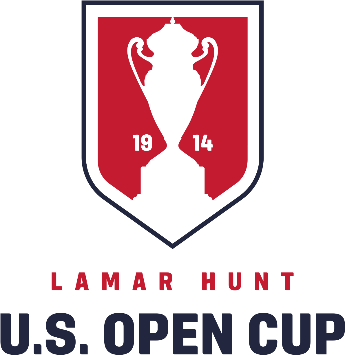 Champions League Trophy Png - Lamar Hunt Us Open Cup Logo Clipart (1191x1226), Png Download