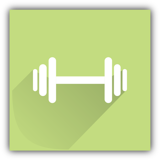 Icon Fitnesscenter R1 - Barbell Clipart (695x695), Png Download