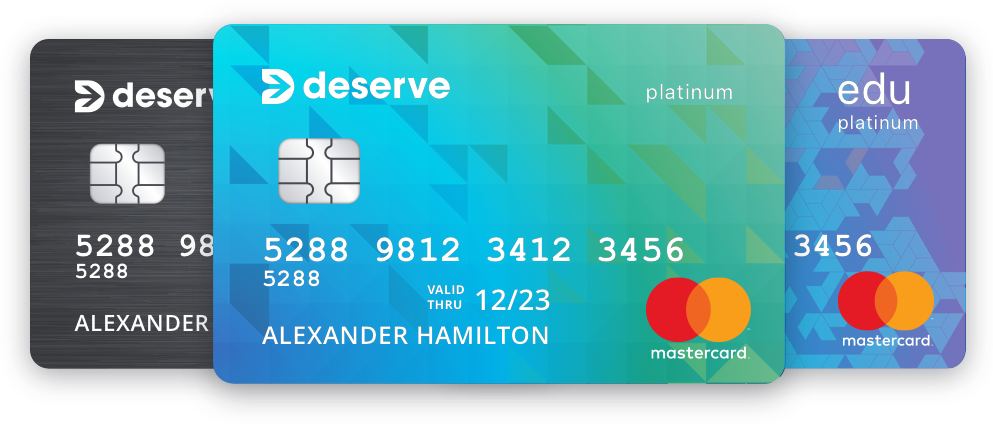 Deserve Cards - Deserve Credit Card Clipart (993x426), Png Download