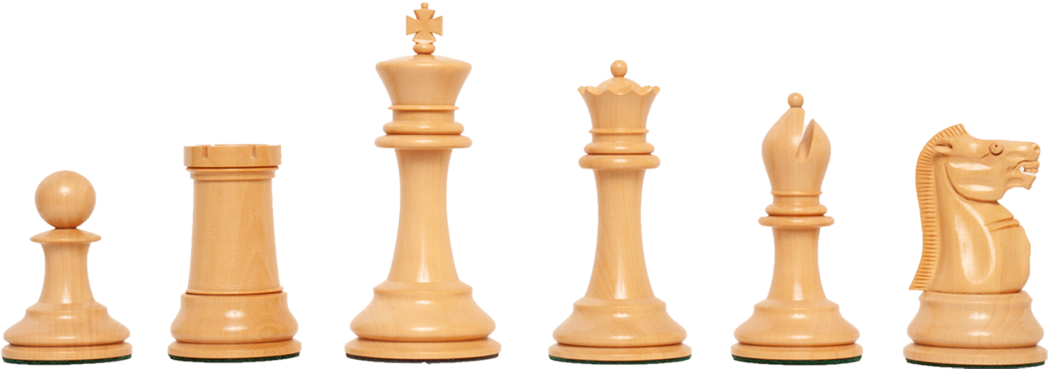 The Blackburne Series Chess Luxury Pieces - Original 1849 Staunton Series Luxury Chess Pieces Clipart (1550x713), Png Download