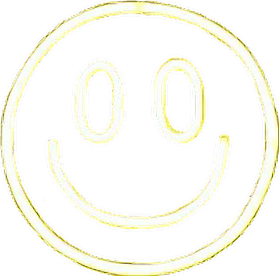 #emoji #sticker #neón #neoneffect #carita #emojisticker - Carita Feliz Tumblr Png Clipart (402x398), Png Download