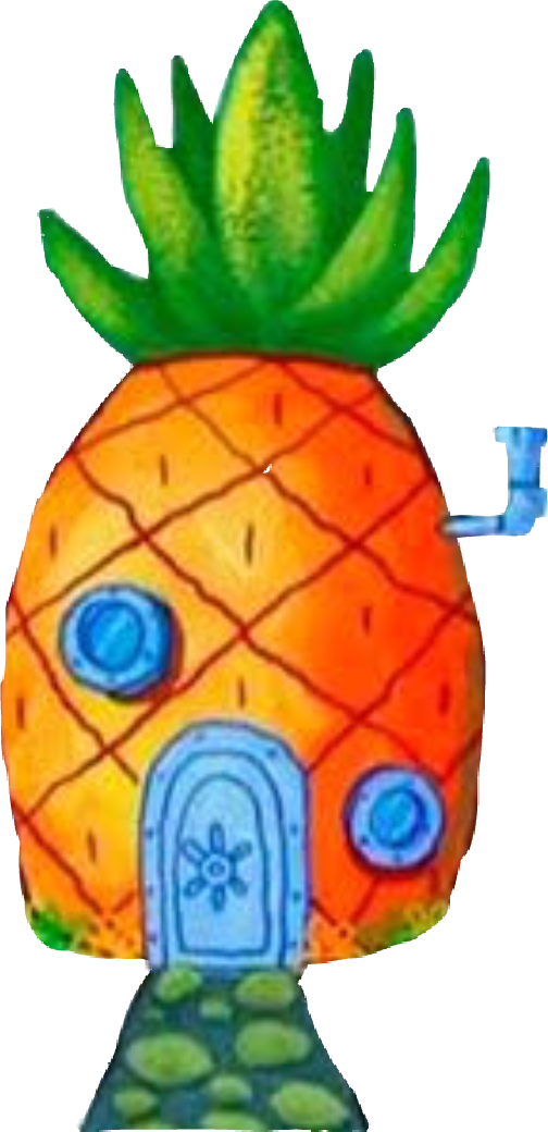 Casa Do Bob Esponja - Topo De Bolo Bob Esponja Para Imprimir Clipart (504x1040), Png Download
