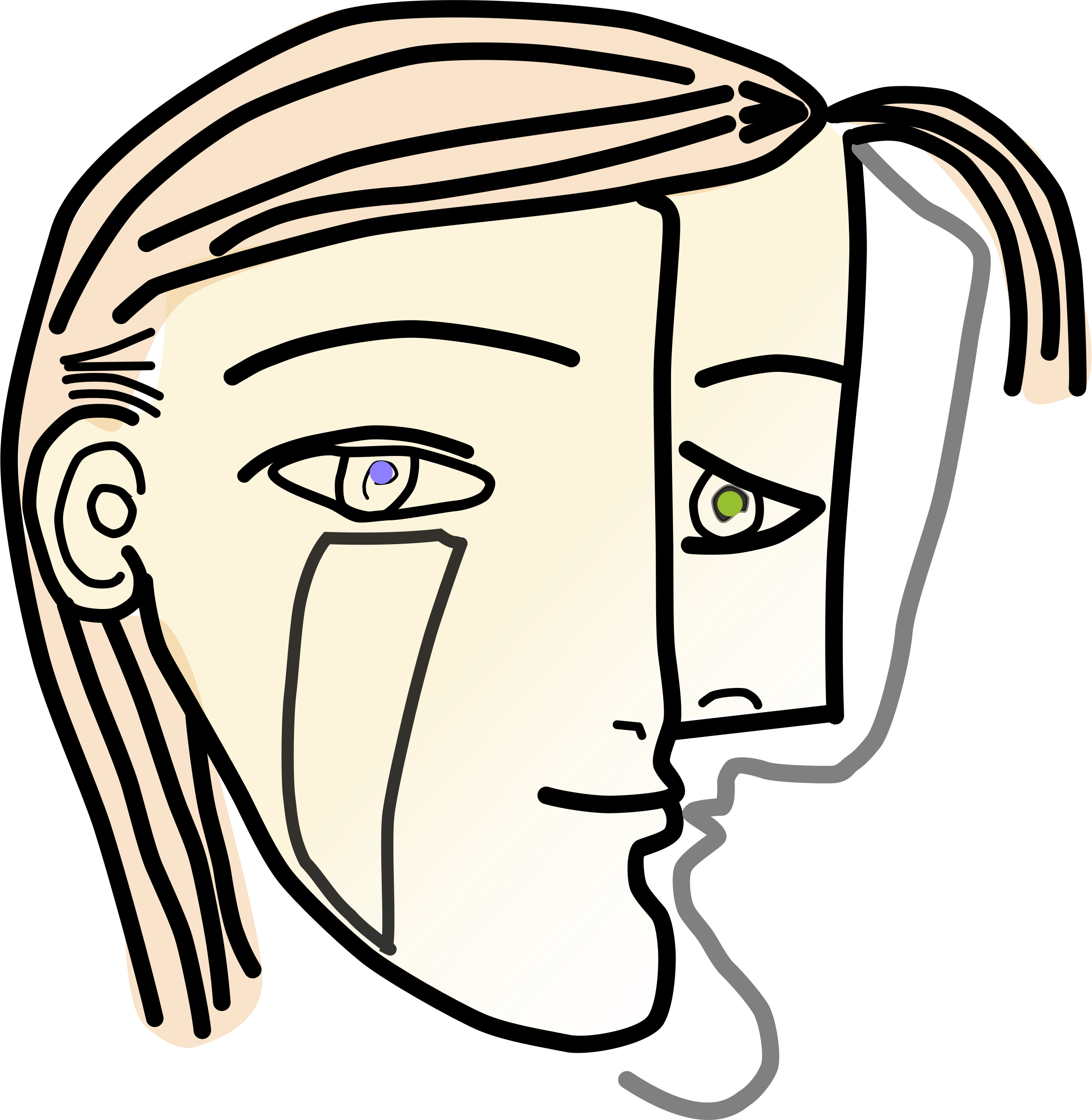 This Free Icons Png Design Of Cubist Woman Head - Picasso Stickers Clipart (2340x2400), Png Download