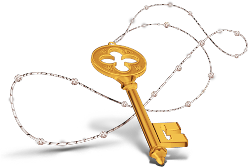 #golden #key #llave #dorada #dorado #gold #oro #cruz - Oasis Da Alma Mensagens Clipart (511x366), Png Download