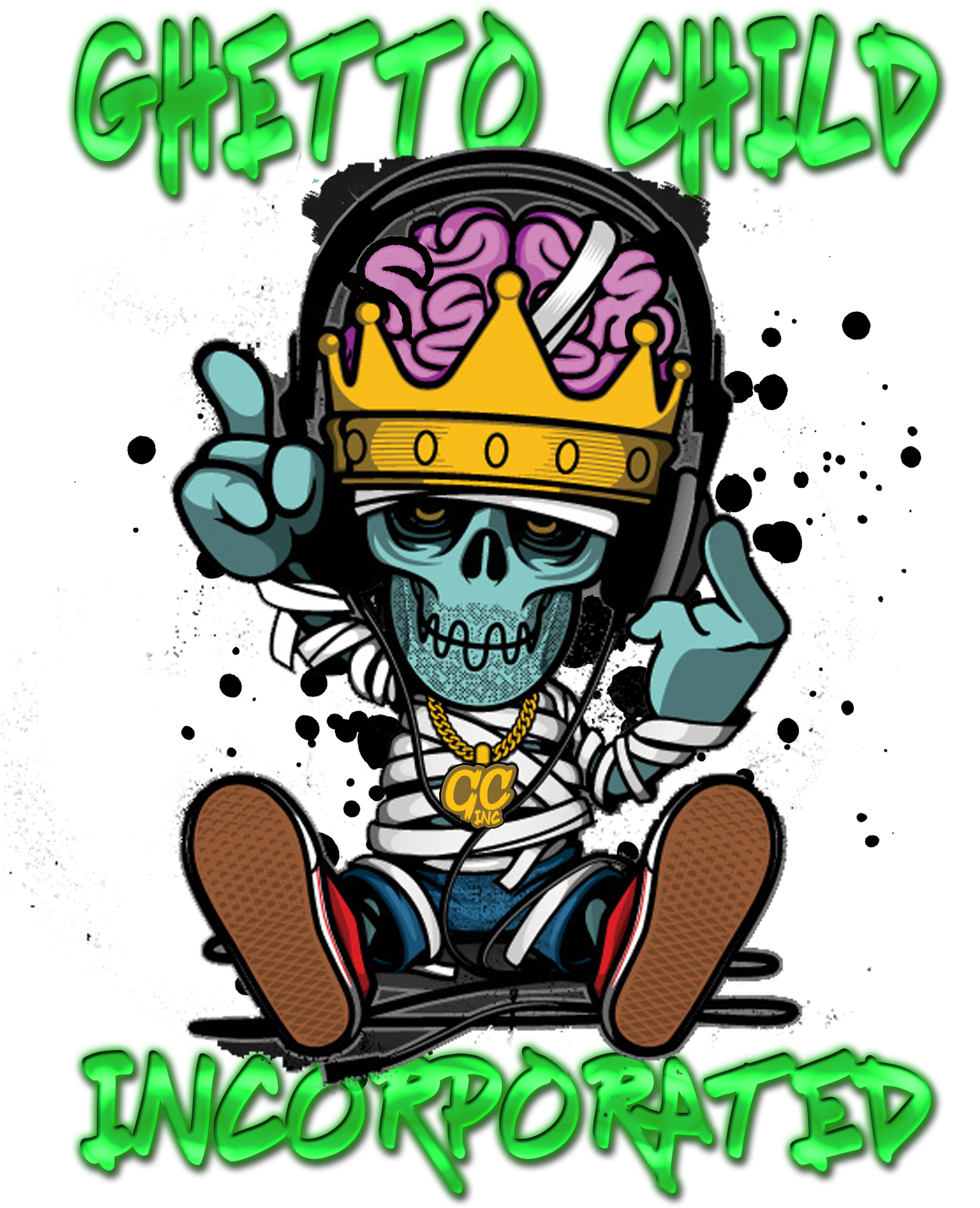 Ghetto Child Music - Ghetto Baby Logo Clipart (1686x2204), Png Download