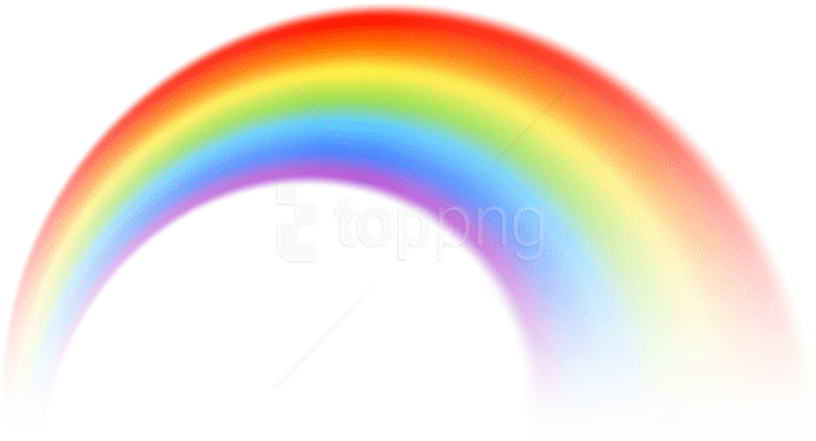 Free Png Rainbow Transparent Png Images Transparent - Transparent Background Real Rainbow Png Clipart (850x474), Png Download