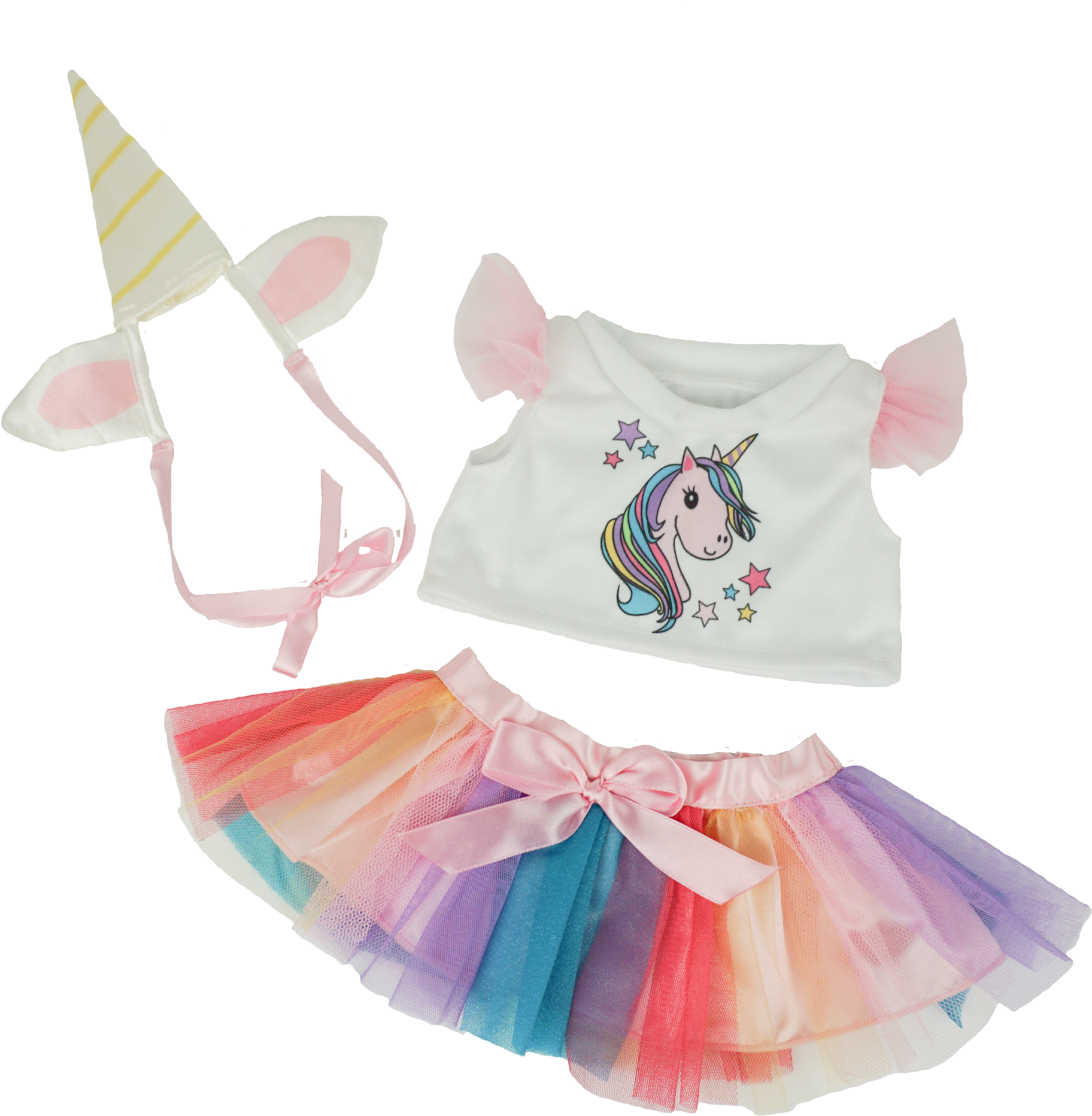 16″ Unicorn Outfit - Bear Factory Clipart (2011x2048), Png Download