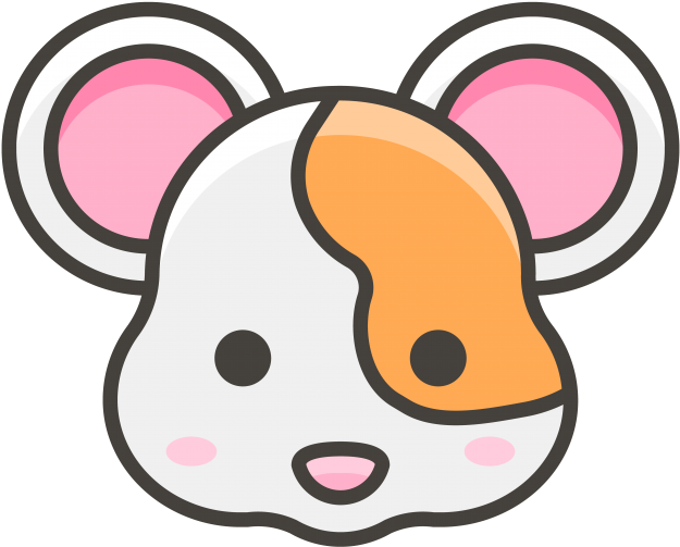 Hamster Face Emoji Icon - Icono Hamster Clipart (866x650), Png Download