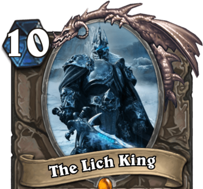 Hearthstone Player Creates Impressive Custom Card Lich - Lich King Clipart (1200x630), Png Download