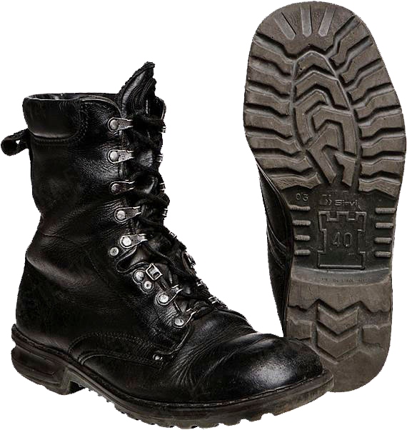 Finnish M91 Military Boots By "jalas" And "sievi\ - Finnish Military Boots M91 Clipart (570x602), Png Download