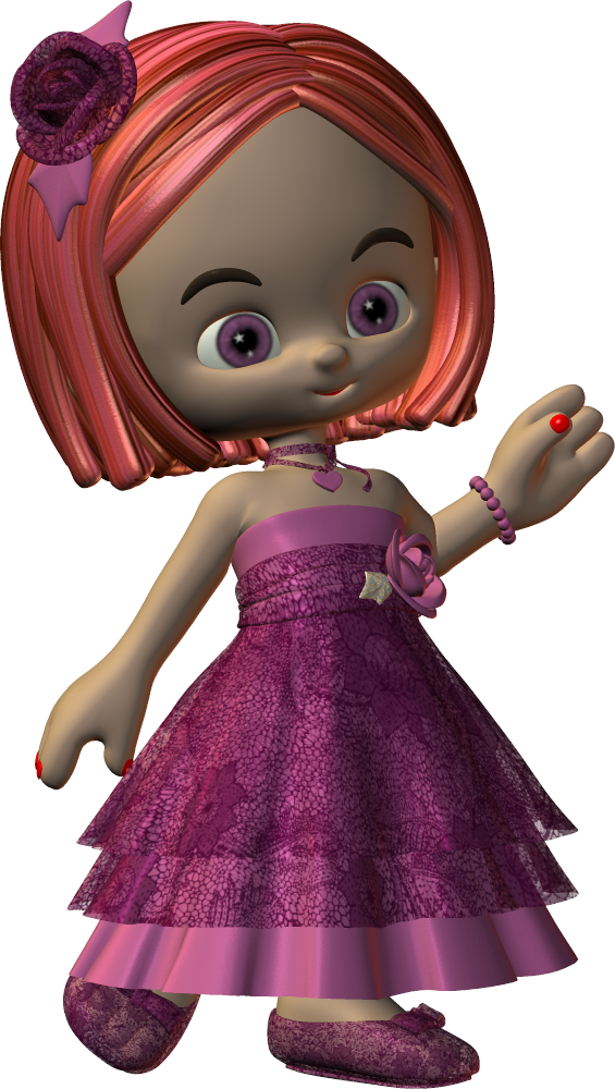 Photo Roselace - Doll Clipart (565x1000), Png Download