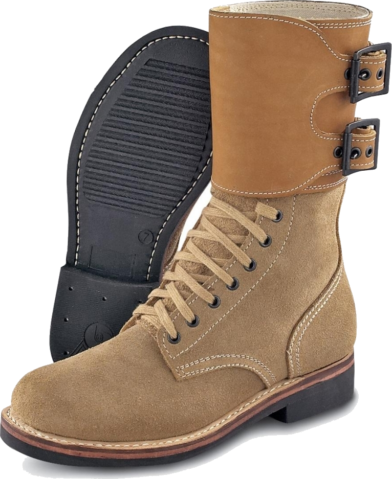 Mens Combat Boots Suede Clipart (766x937), Png Download