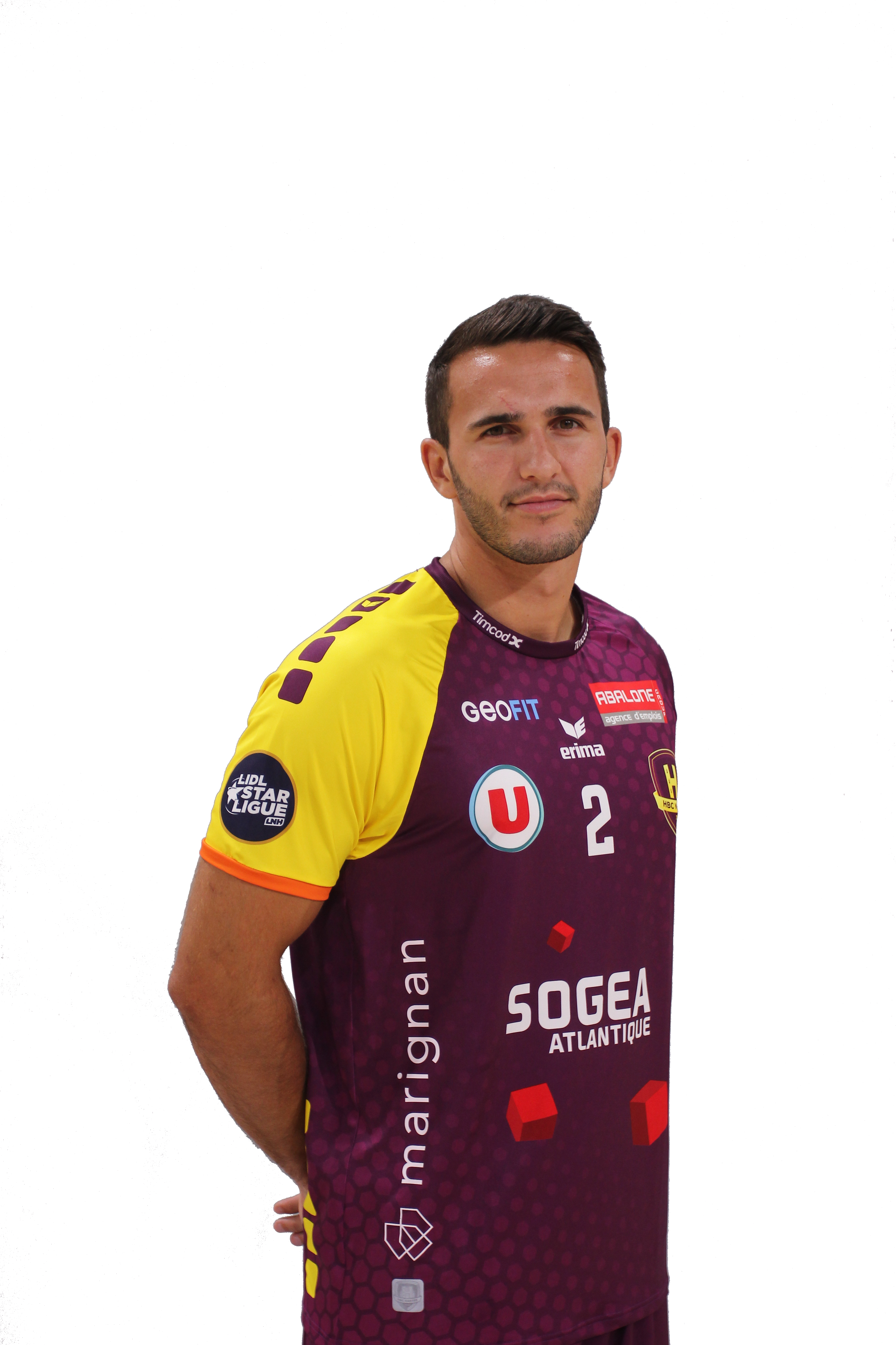 Lagarde Romain - Hbc Nantes Clipart (3456x5184), Png Download