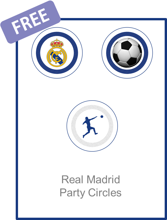 Real Madrid Party Circles - Real Madrid Clipart (582x770), Png Download