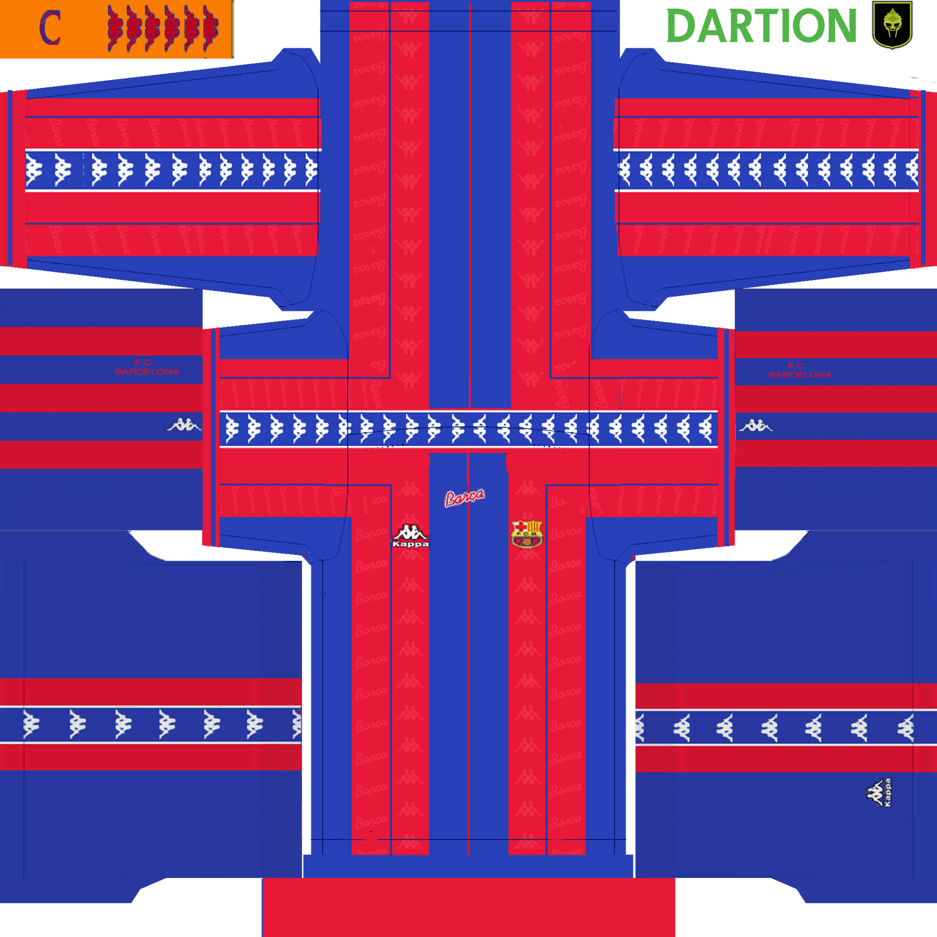 Kit Clasico Barcelona Pes Clipart (1920x1920), Png Download