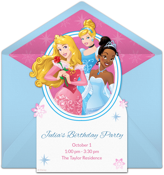 Disney Princess Winter Online Invitation - Doll Clipart (650x650), Png Download