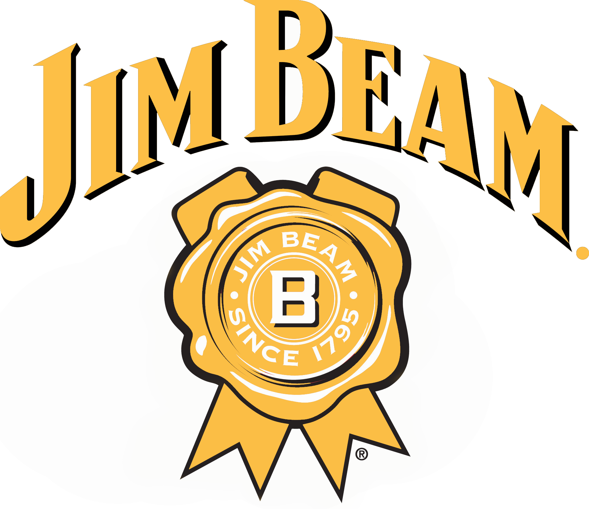 Tweets By @mambybeach - Jim Beam Logo Png Clipart (1902x1641), Png Download