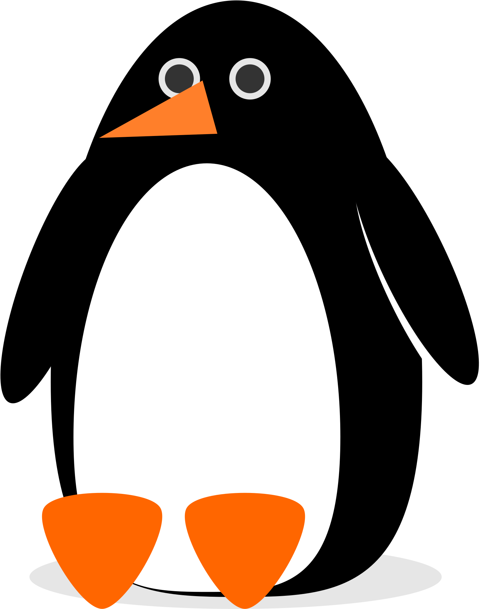 Emperor Penguin Clipart Penquin - Penguin Minimalist - Png Download (1697x2400), Png Download