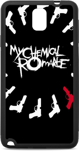 My Chemical Romance Logo Music Band Rubber Case For - My Chemical Romance Gun Logo Clipart (799x799), Png Download