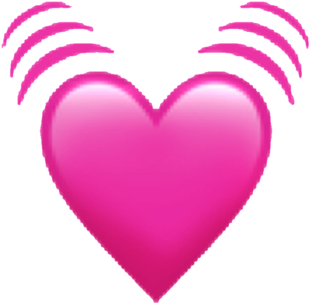 Emoji Sticker - Transparent Background Pink Heart Emoji Clipart (1024x1003), Png Download
